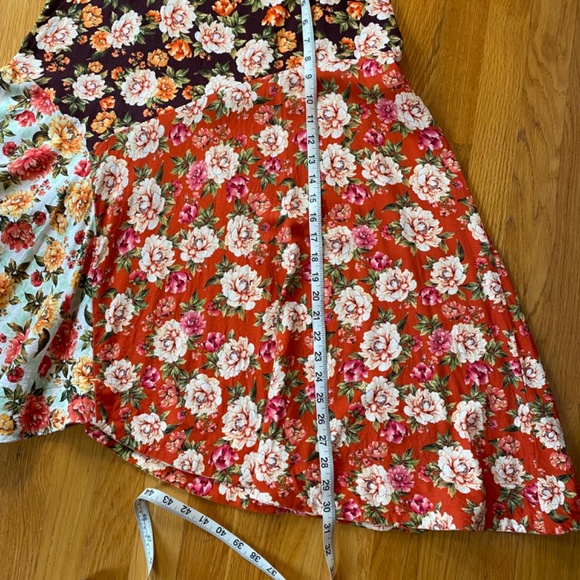 Anthropologie FARM Rio Maxi Patchwork Floral Skirt Size M - Picture 5 of 6